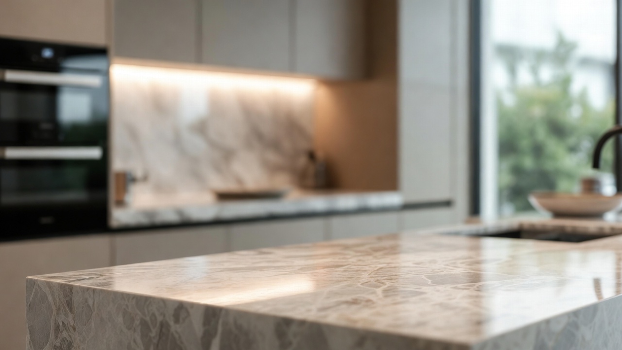 Afyon Beyazı Villa Mutfak Tezgahı